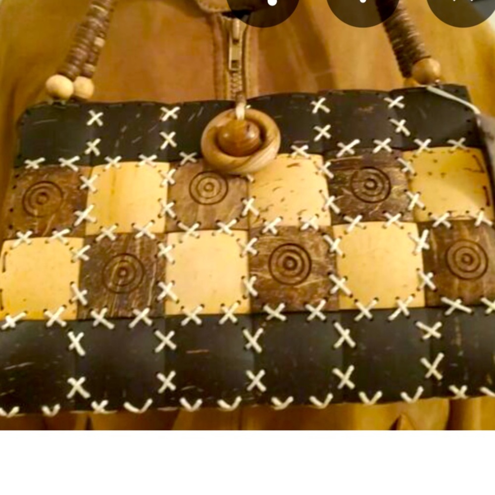 Handmade Coconut Crossbody Handbag By Isha from Jamaica